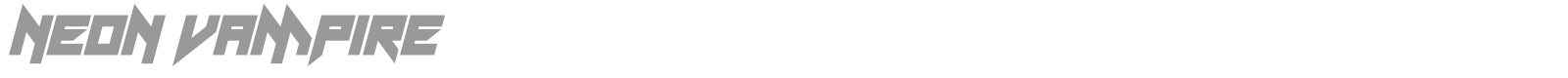 Neon Vampire font preview